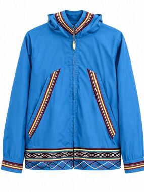 Vintage Eskimo Maid Blue Jacket Sewn & Styled In Alaska by The Eskimos
